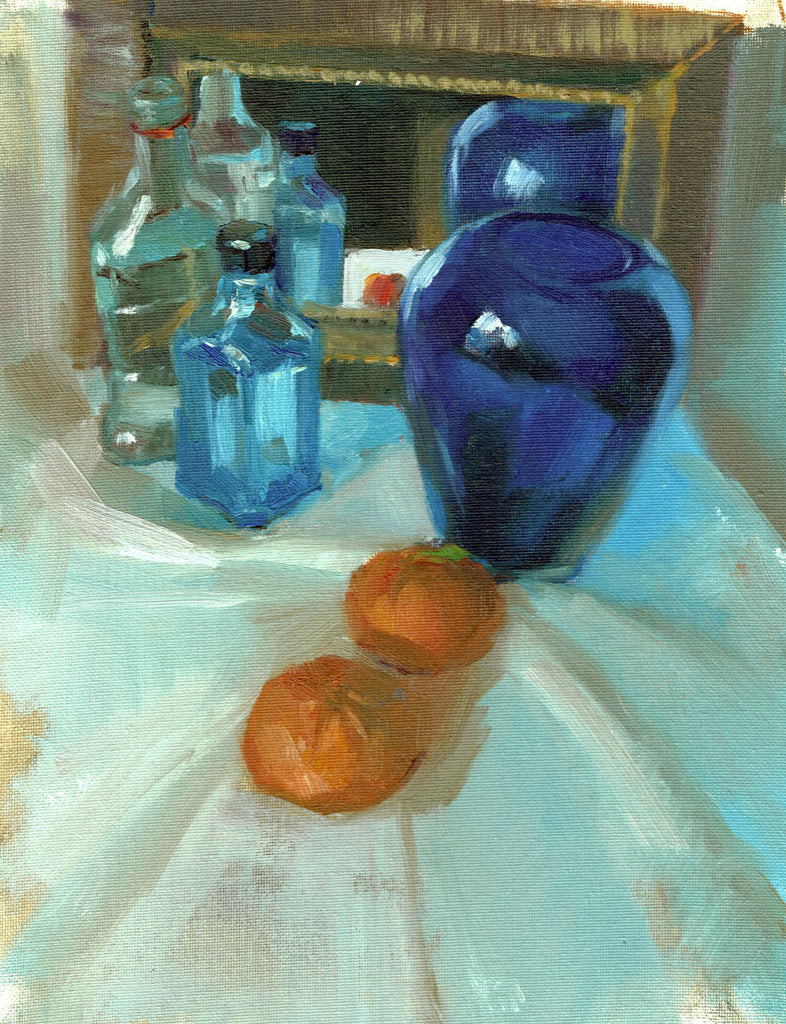 Orange, Blue, Reflected